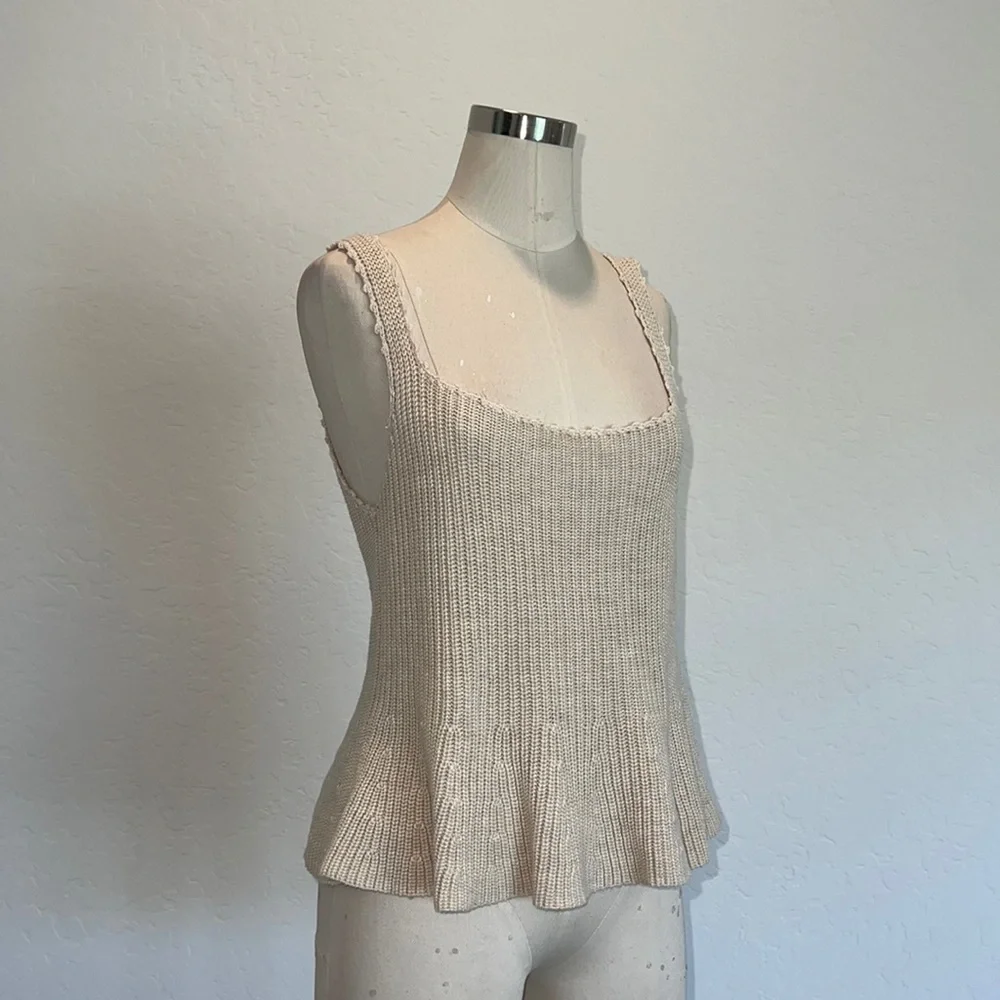 Heartloom Cream Ribbed Square-Neck Tank - Picture 6 of 10
